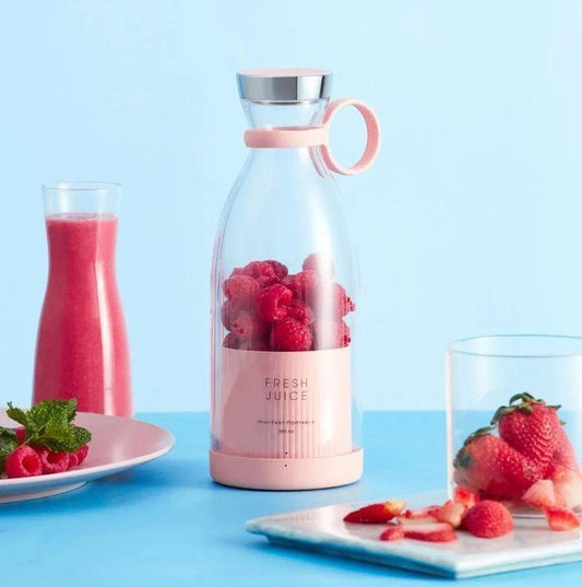 Portable 6 Blades Mini Bottle Juicer | USB Rechargeable Smoothie Blender